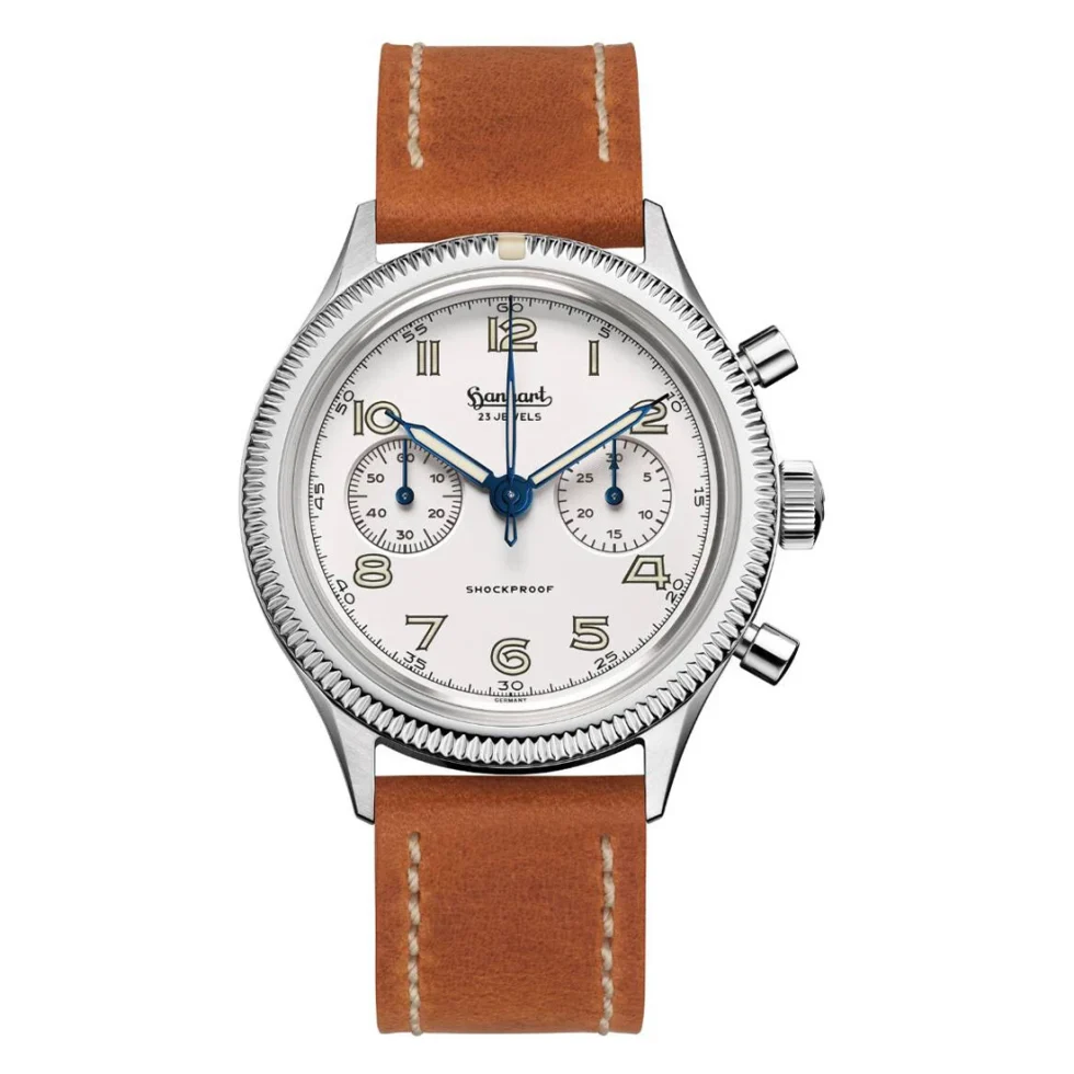 Hanhart Moby Dick Manual winding White 42mm H721.202-0210 - Image 2