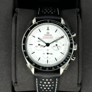 NEW 2024 Omega Speedmaster Professional 42mm 31032425004002 White Dial luxury watch for sale at EPOCH & CO TIMEPIECES