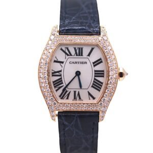 Cartier Tortue 2634 Yellow Gold 27mm Manual White Dial luxury watch for sale at EPOCH & CO TIMEPIECES