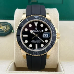 2024 Rolex Yacht-Master 42 Yellow Gold / Black / Oysterflex luxury watch for sale at EPOCH & CO TIMEPIECES