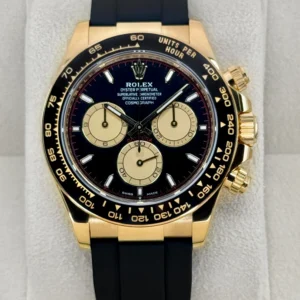 2024 Rolex Daytona 126518LN Paul Newman yellow gold black dial Oysterflex